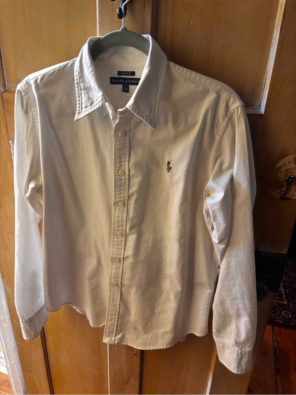 Polo by Ralph Lauren Women's white Button-Down Shirt with Pony Logo